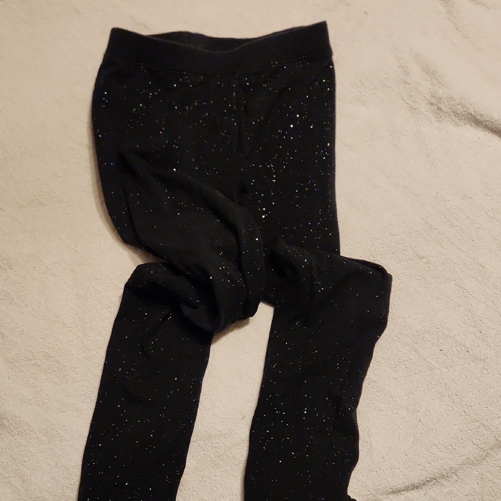 Cat & Jack Glittery Black Leggings